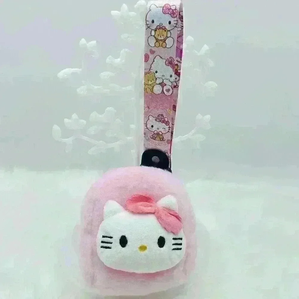 Hello Kitty Pink Plush Coin Purse Keychain